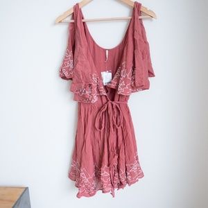 Free People Pink Wrap Dress
